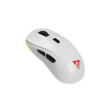 Savio RIFT WHITE gaming RGB Dual Mode mouse Ambidextrous Bluetooth + USB Type-A Optical