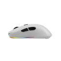 Savio RIFT WHITE gaming RGB Dual Mode mouse Ambidextrous Bluetooth + USB Type-A Optical