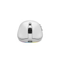 Savio RIFT WHITE gaming RGB Dual Mode mouse Ambidextrous Bluetooth + USB Type-A Optical