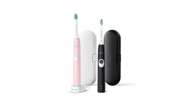 Philips 4300 series ProtectiveClean 4300 HX6800/35 2-pack sonic electric toothbrushes with cases