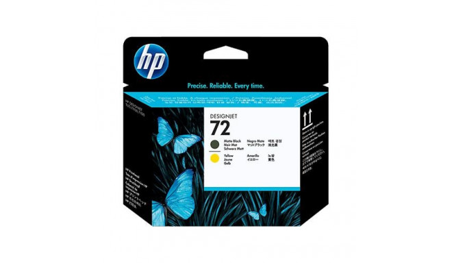 HP 72 skrivehode, matt svart og gul ink cartridge 1 pc(s) Matte black, Yellow