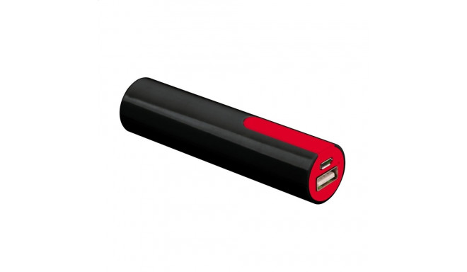 PLATINET POWER BANK 2000mAh BLACK/RED + microUSB cable [43172]