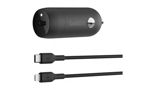 "Belkin 30W USB-C Kfz-Ladegerät incl. Lightning, 1m, schwarz"