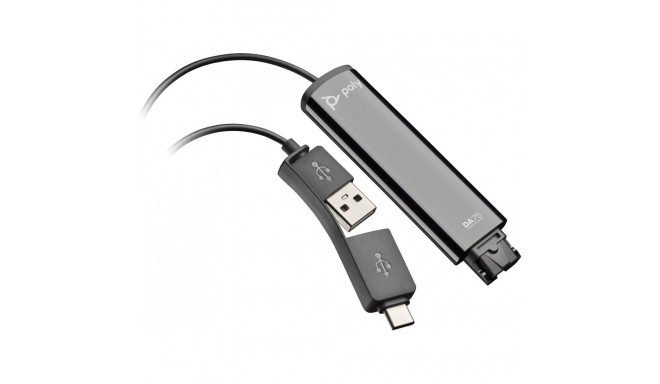 "HP Poly DA75 Wideband QD auf USB-Adapter (USB-A & USB-C)"