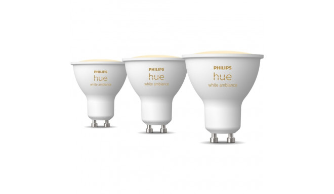 "Philips Hue White Ambiance GU10 Dreierpack 3x350lm"