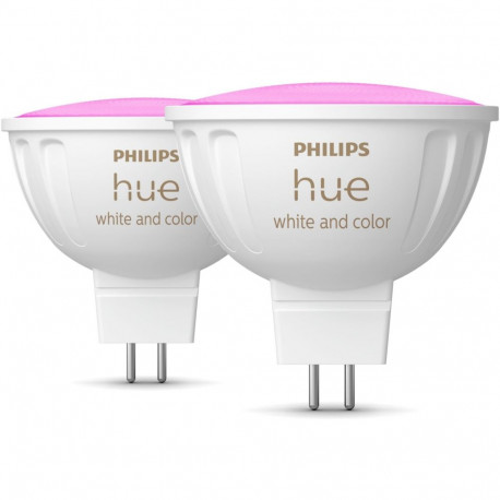 "Philips Hue White & Color Ambiance MR16 LED Lampe Doppelpack 2x400lm"