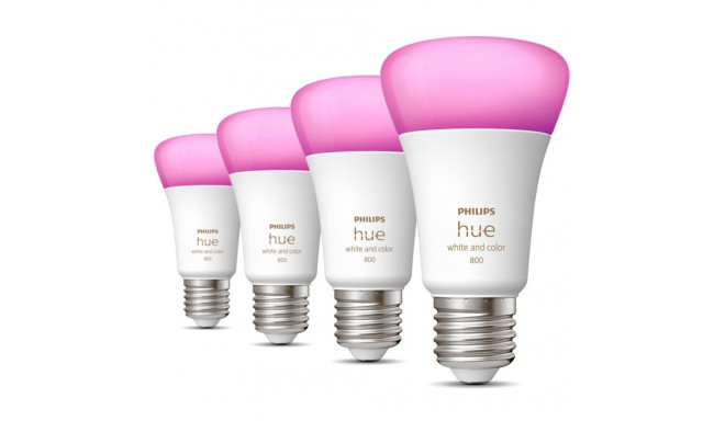 "Philips Hue White & Color Ambiance E27 Viererpack 4x570lm 60W"