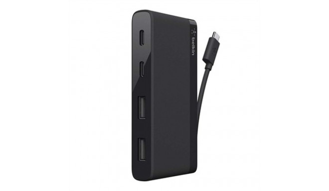 "Belkin 4-Port USB-C Travel Hub (2x USB A, 2x USB C), schwarz"