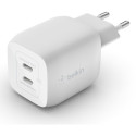 "Belkin 45W Dual USB-C GaN Ladegerät Power Deliver, PPS, white"