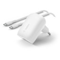 "Belkin 30W USB-C Ladegerät PD und PPS inkl. USB-C Kabel 1m"