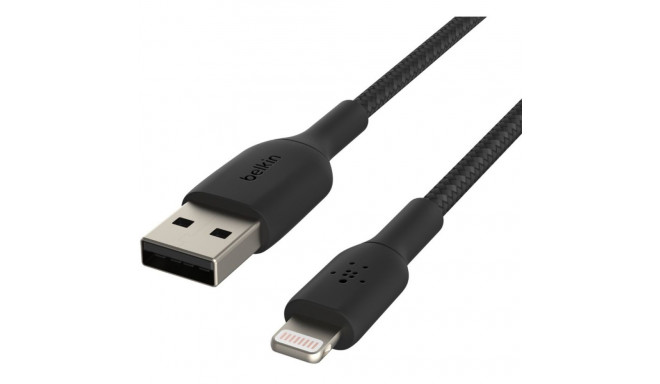 "Belkin Lightning Lade/Sync Kabel ummantelt mfi 15cm schwarz"