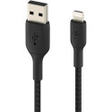 "Belkin Lightning Lade/Sync Kabel ummantelt mfi 15cm schwarz"