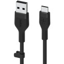 "Belkin Flex USB-A/USB-C Silikon-Kabel, 1m, schwarz"