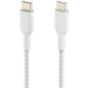"Belkin USB-C/USB-C Kabel ummantelt, 1m, weiß"