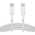 "Belkin USB-C/USB-C Kabel ummantelt, 1m, weiß"