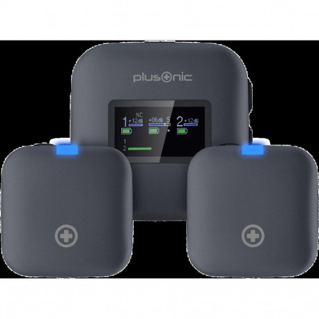 "Plusonic Wireless Mikrofone Kit PS-TDS8 USB Type C/Lightning/3,5mm Klinke WiFi-Micro *ALLTRAVEL*"