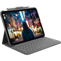 "Logitech Slim Folio Bluetooth Tastatur und Schutzhülle iPad 10. Generation grey QWERTZ DE"