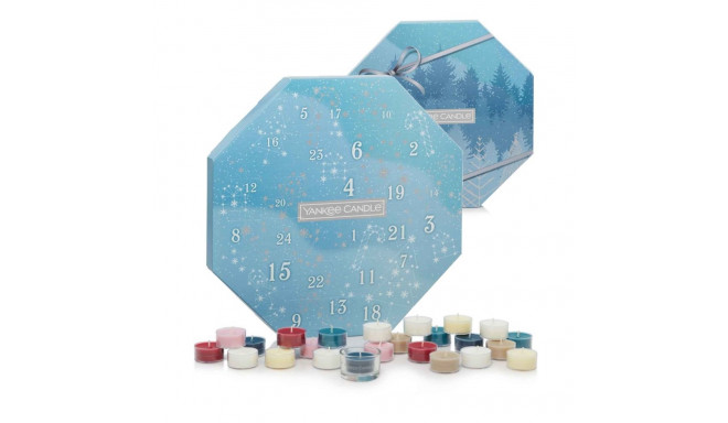 Yankee Candle Bright Lights advent calendar wreath tea light candle 24 x 9,8 g + glass candle holder