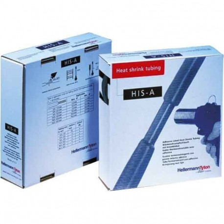 Termorüüž liimiga 3:1, 6mm, must, 5m,  -55-125°C