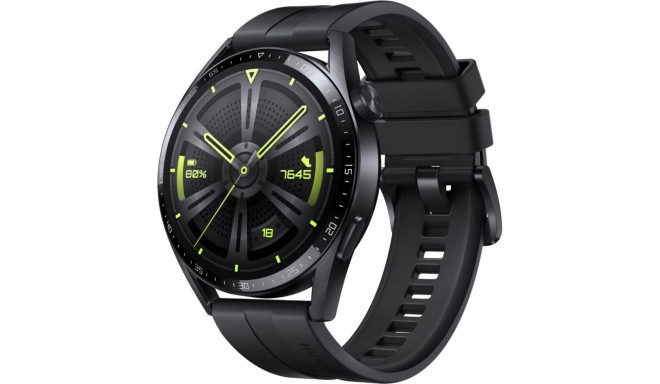 Huawei Watch GT 3 46mm With Black Sport Strap Black