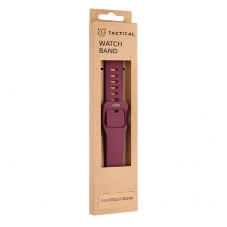 Tactical Apple Watch 38mm / 40mm Silicone Band with Buckle Wine Red
