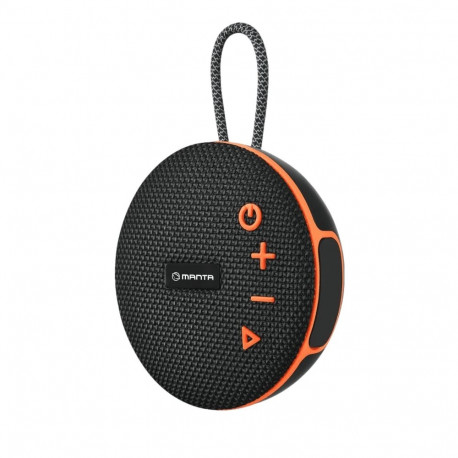 Manta SPK02GO Portable Bluetooth Speaker, Black/Orange
