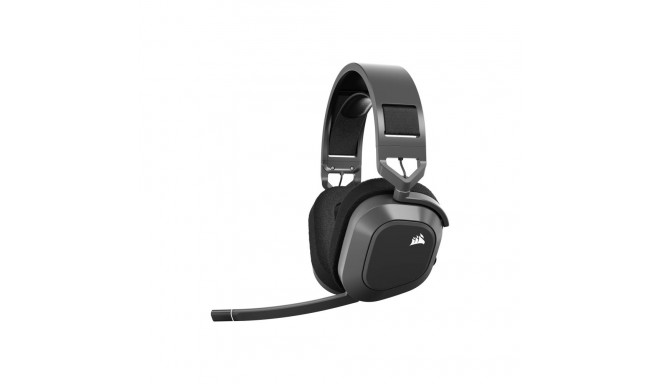 Corsair HS80 Max juhtmevabad ülepea kõrvaklapid terashall integreeritud mikrofon Bluetooth