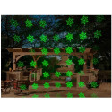 Waterproof laser projector for garden and home - projection of snowflakes and stars