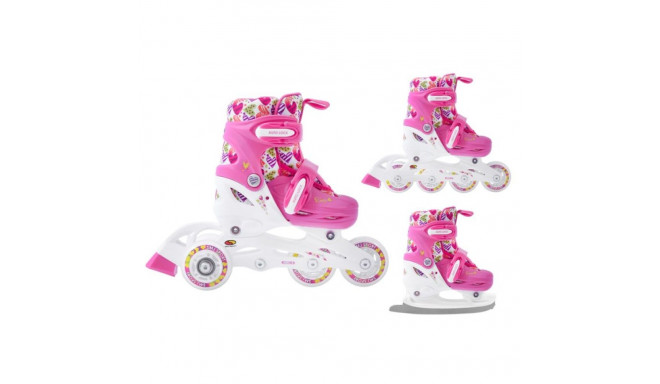 Roller skates-rollers-skates adjustable Smj sport Combo Hearts 3in1 Led Jr HS-TNK-000011510 (30-33)