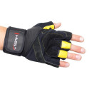 Black / Yellow HMS RST01 gym gloves XL