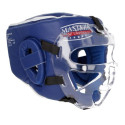 Masters boxing helmet with mask KSSPU-M (WAKO APPROVED) 02119891-M02 (niebieski+L)