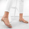 Transparent S.Barski W OLI248C gold sandals (36) Transparent S.Barski W OLI248C gold sandals (36)