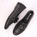 Comfortable leather shoes with a chain Remonte W RKR645, black (38)