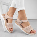 Sergio Leone W SK53N beige high-heeled and platform pumps (36)