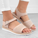 Sergio Leone W SK53N beige high-heeled and platform pumps (36)