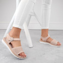 Sergio Leone W SK53N beige high-heeled and platform pumps (36)