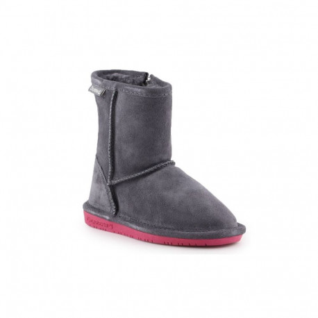BearPaw Emma Toddler Zipper Jr 608TZ-903 Charcoal Pomberry Winter Boots (EU 28)