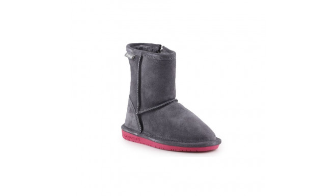 BearPaw Emma Toddler Zipper Jr 608TZ-903 Charcoal Pomberry winter shoes (EU 28)