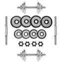 Barbells in a CHROME HMS 2x10kg STC20 case