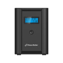 UPS POWERWALKER VI 1200 SHL LINE-INTERACTIVE 1200VA 2X SCHUKO OUTLETS + 2X IEC C13 USB-B LCD