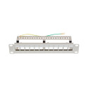 PATCH PANEL BLANK 12 PORT 1U 19" FTP FOR KEYSTONE MODULES GREY LANBERG V2