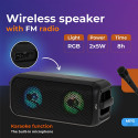 AD 1903 Głośnik bluetooth z radiem / funkcja karaoke