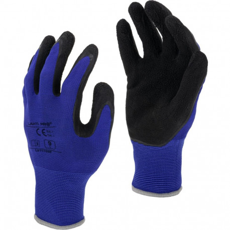 Rękawice lateks czarno-gran. l211707p, karta, "7", ce, lahti