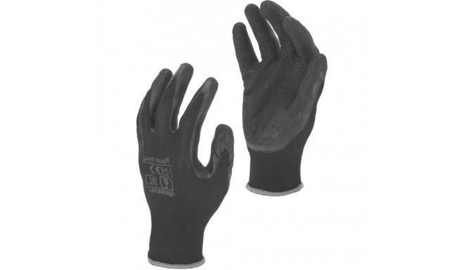 Lateksist mustad kindad l212211p, 12 paari, "11", ce, lahti