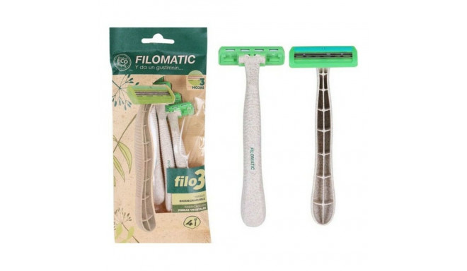 Manual shaving razor Bio Triple (4 pcs)