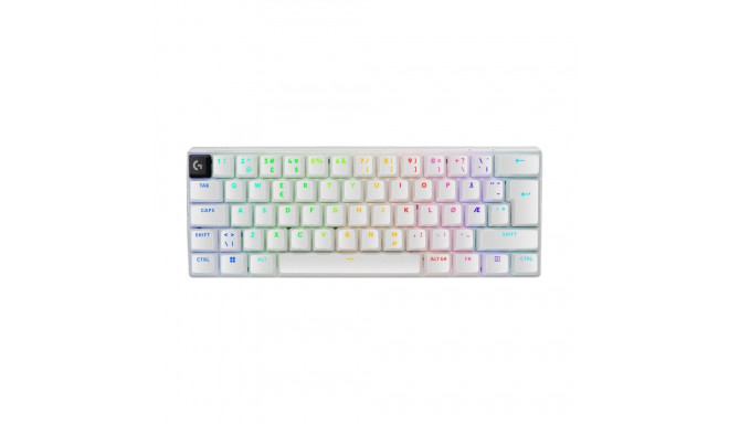 LOGITECH PRO X 60 LIGHTSPEED juhtmevaba mänguklaviatuur taktiilne – valge – NORDIC-613 (PAN)