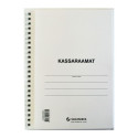 Form A5 self-copying cash book with spiral