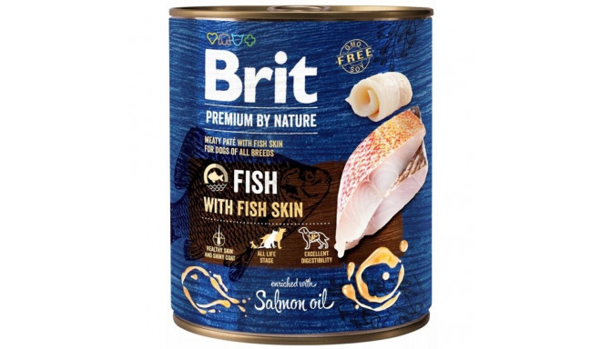 Wet Dog Food - BRIT Premium by Nature Fish 800g Grain-Free