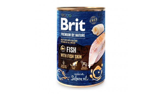 Wet Dog Food - BRIT Premium by Nature Fish Skin 400g