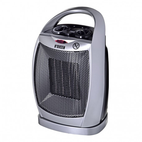 Electric Heater - Noveen PTC09 1500W Ceramic Fan Heater Indoor Grey